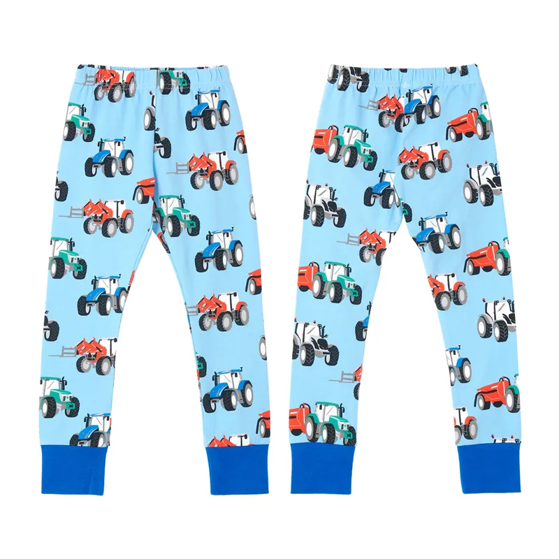 Lighthouse Junior Boys Pyjama Set - Red/Blue/Green/Tractor Print-3