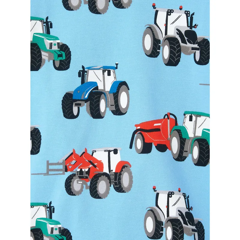 Lighthouse Junior Boys Pyjama Set - Red/Blue/Green/Tractor Print-1