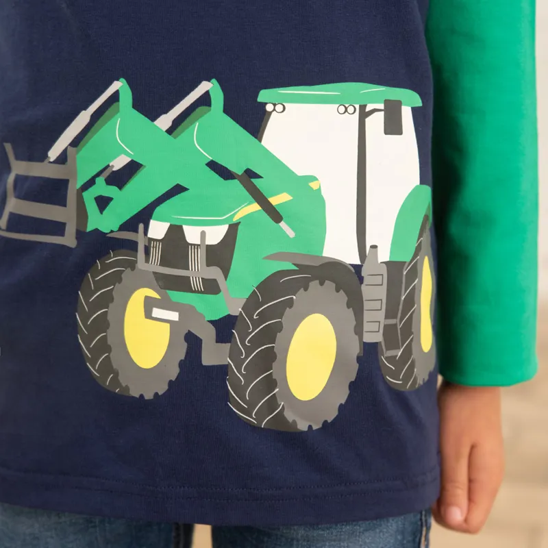 Lighthouse Mason Junior Long Sleeve Tee - Green Front Loader-2