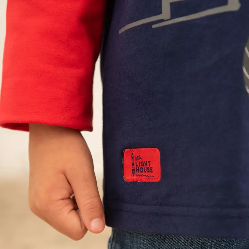 Lighthouse Mason Junior Long Sleeve Tee - Red Front Loader-2