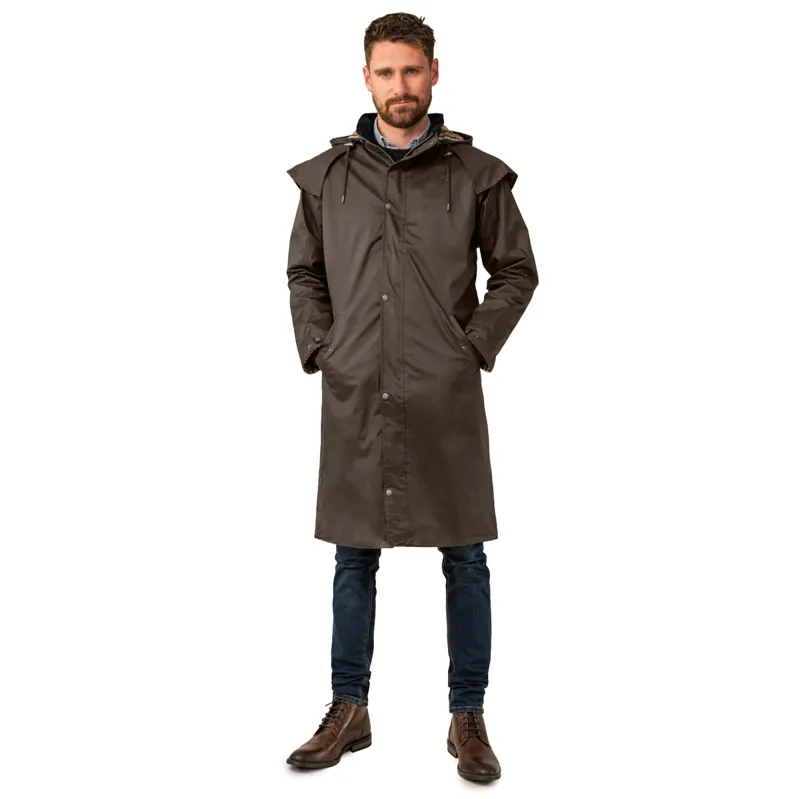 Lighthouse Stockman Mens Full Length Waterproof Jacket - Chocolate-2