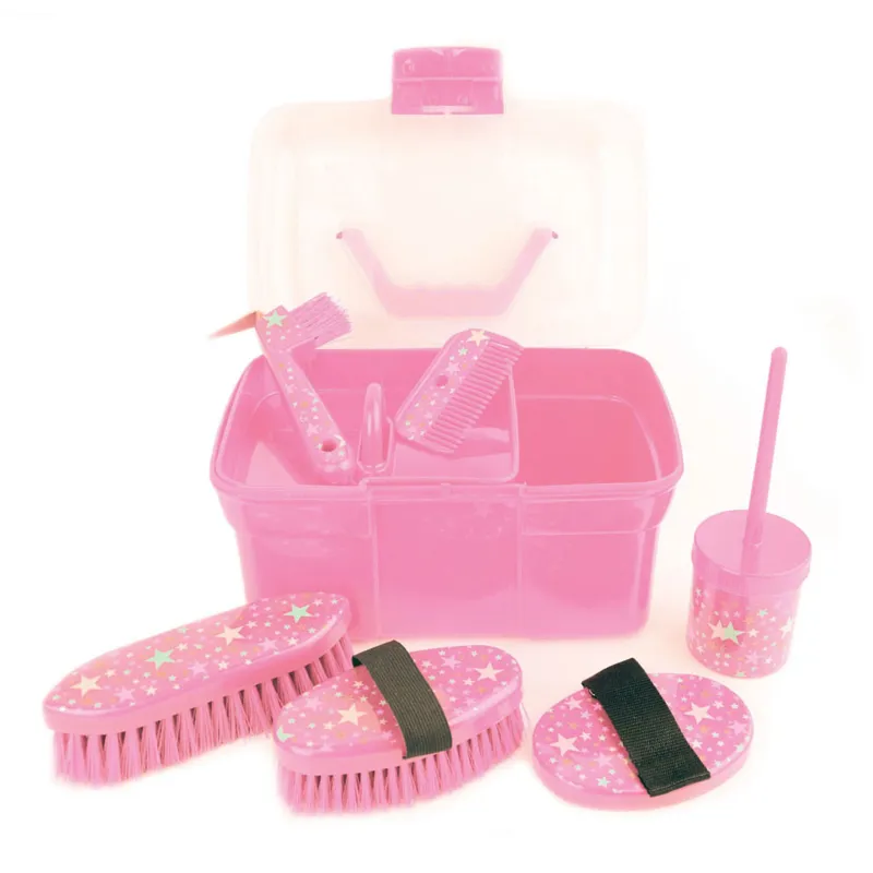 Lincoln Star Pattern Grooming Kit - Pink