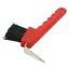 Lincoln Hoof Pick with Brush - Red