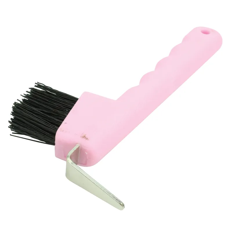 Lincoln Hoof Pick with Brush - Pink
