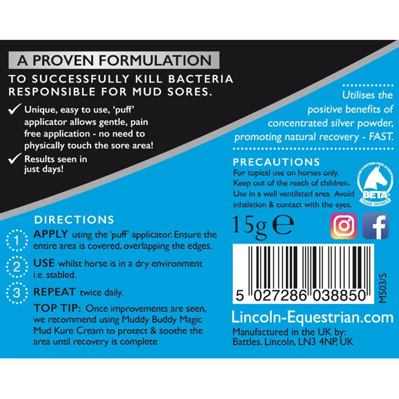 Lincoln Muddy Buddy Magic Mud Kure Powder-1