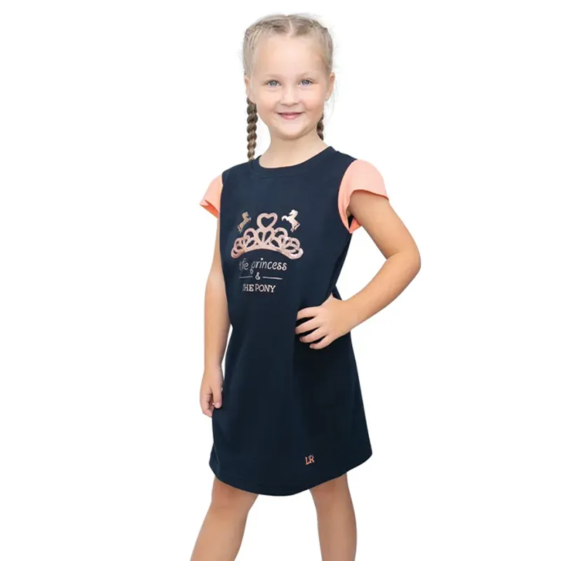 Little Rider Princess and the Pony Junior Nighty - Navy/Peach