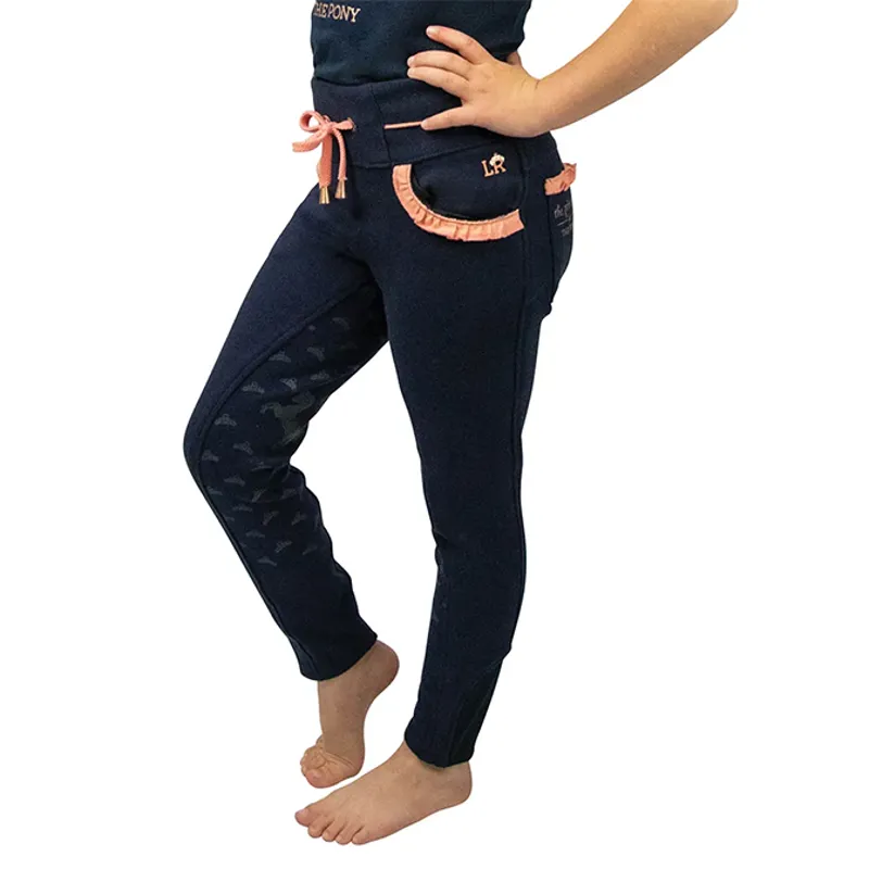 Little Rider Princess and the Pony Pull On Jodhpurs - Navy/Peach