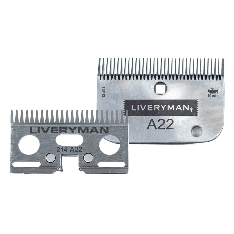 Liveryman Cutter and Comb Blade Set A22 Fine