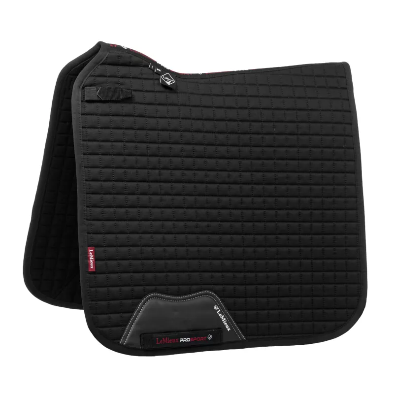 LeMieux ProSport Cotton Dressage Square Saddlecloth - Black