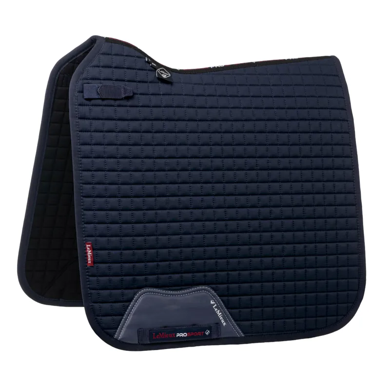 LeMieux ProSport Cotton Dressage Square Saddlecloth - Navy