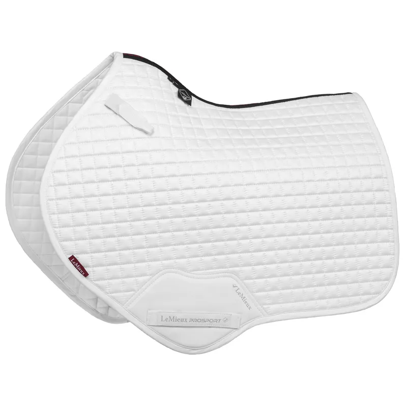 LeMieux ProSport Cotton Close Contact Square Saddlecloth - White