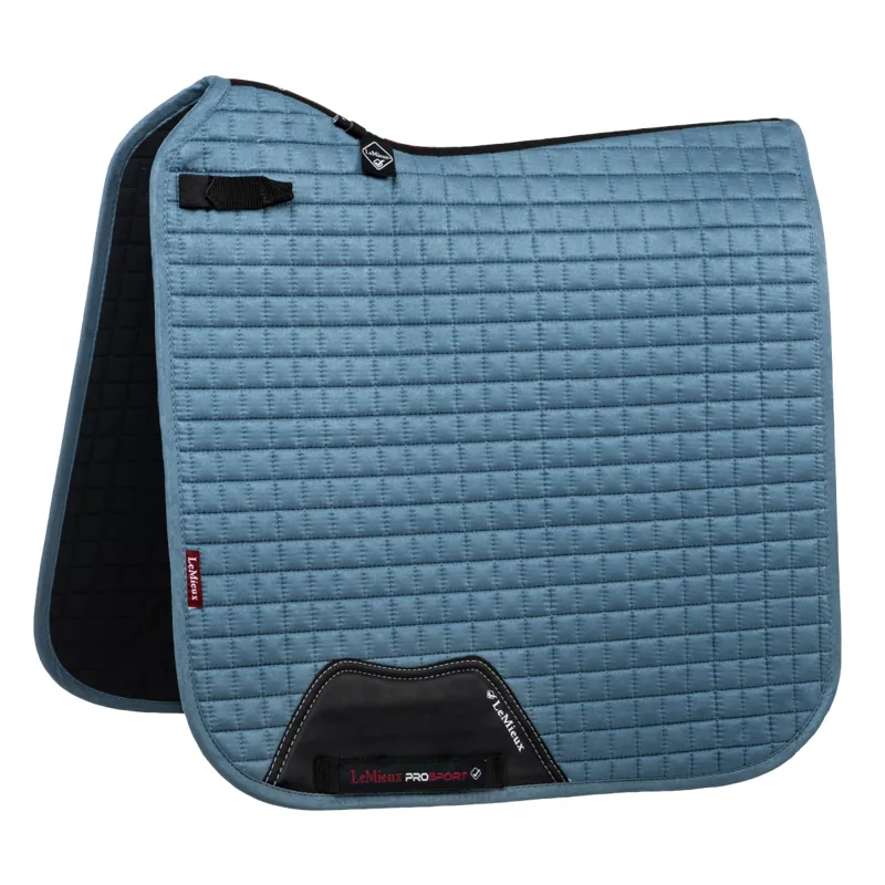 LeMieux ProSport Suede Dressage Square Saddlecloth - Ice Blue