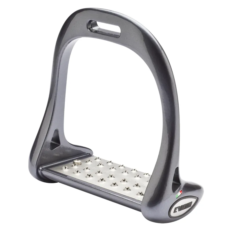 Lorenzini Titanium Tread Jumping Stirrups - Anthracite