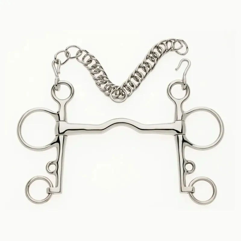 Stainless Steel Ported Pelham Bit - Not Quite Perfect