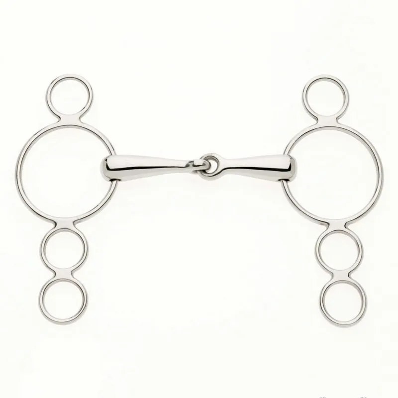 Lorina Continental 3 Ring Jointed Dutch Gag Bit