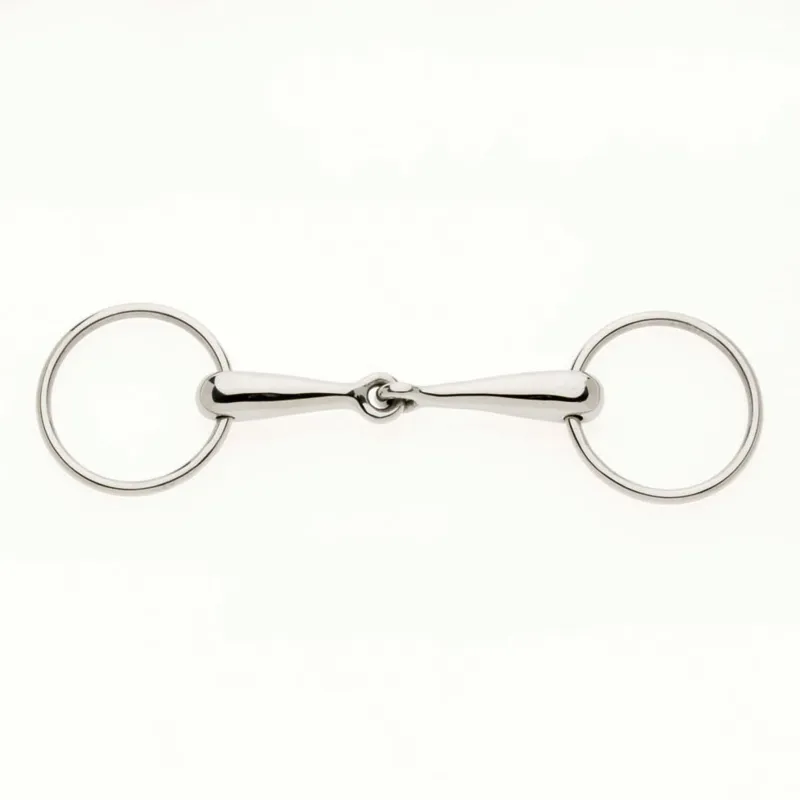 Lorina Thin German Hollow Mouth Loose Ring Jointed Snaffle Bit