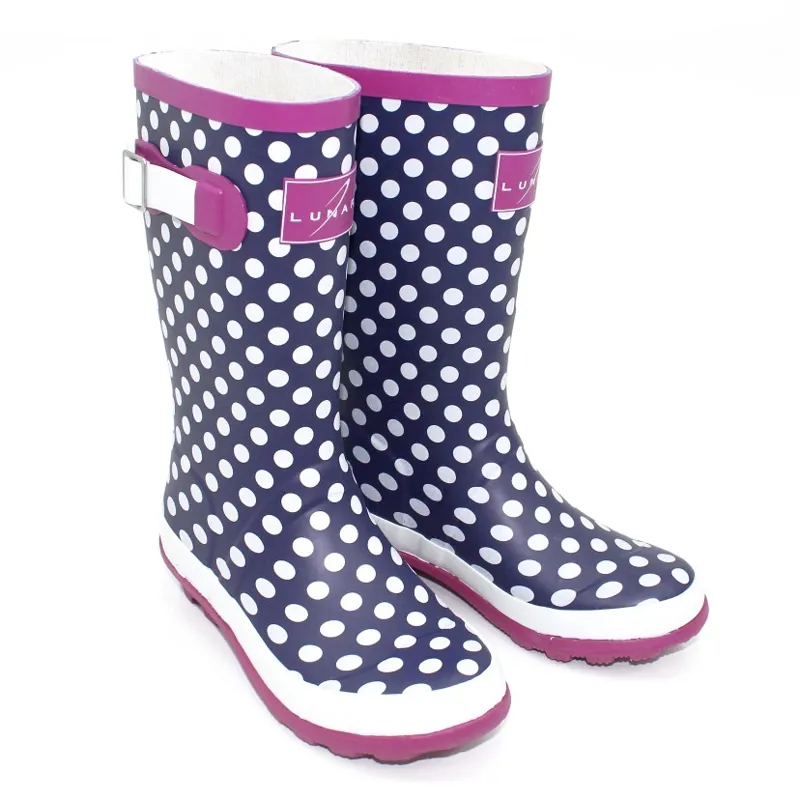 Lunar Ankle Junior Wellington Boots - Dotty-1