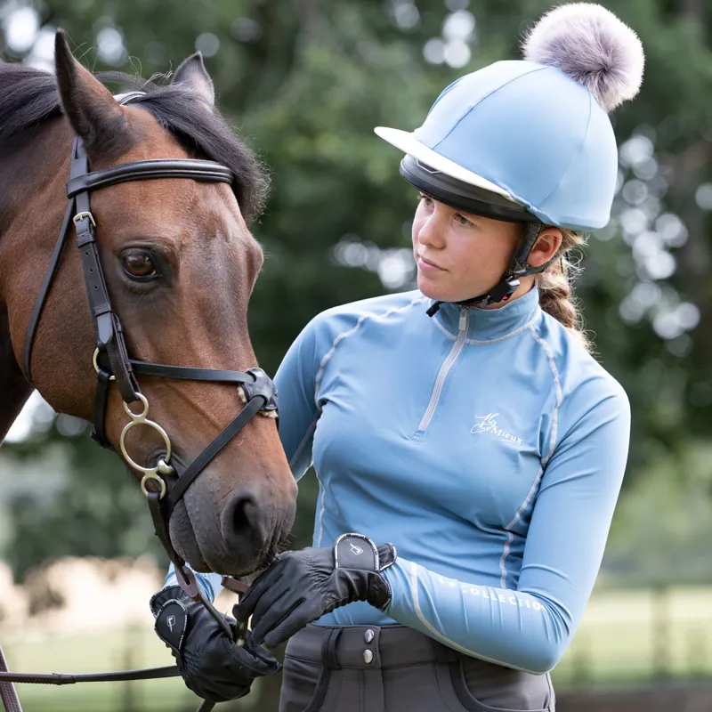 LeMieux Ladies Base Layer - Ice Blue/Grey-9