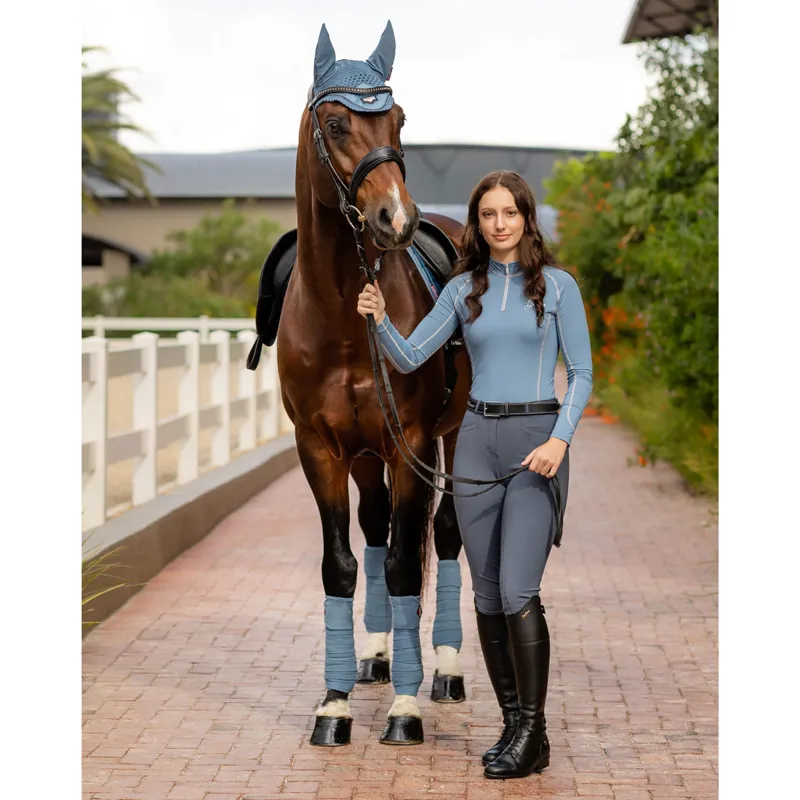 LeMieux Ladies Base Layer - Ice Blue/Grey-13