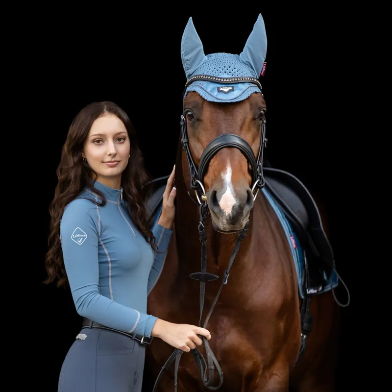 LeMieux Ladies Base Layer - Ice Blue/Grey-6