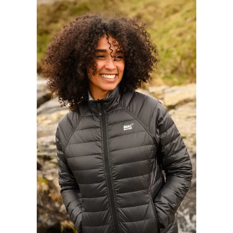 Mac In A Sac Reversible Polar Ladies Down Jacket Black Grey