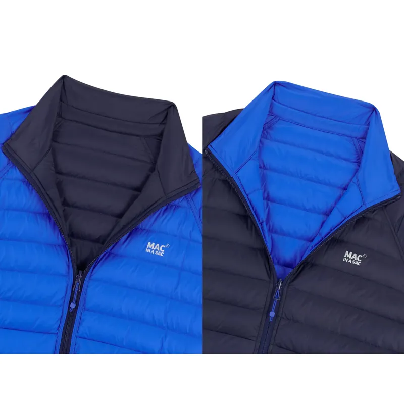 Mac In A Sac Reversible Polar Mens Down Jacket - Navy/Saxe Blue-2