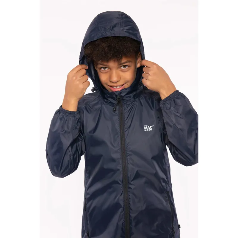 Mac In A Sac Mini Origin Waterproof Junior Jacket - Navy-2