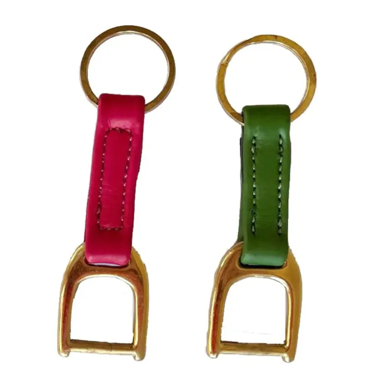 Mackey Mini Leather Key Ring - Stirrup