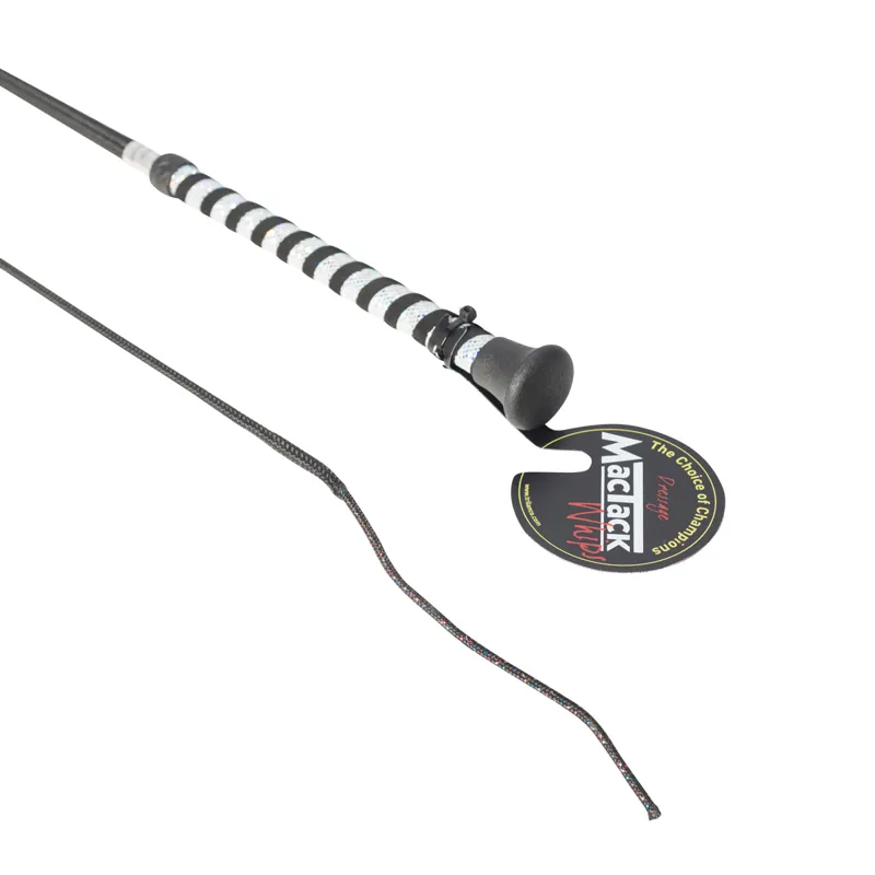 Mactack Glitter Dressage Whip - Black