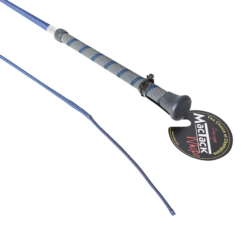 Mactack Easy-Grip Handle Dressage Whip - Navy