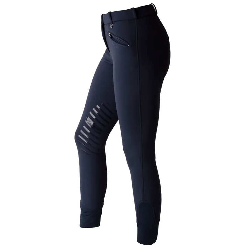 Mark Todd Winter Performance Knee Grip Ladies Breeches Navy