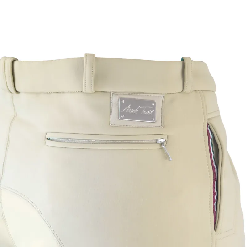 Mark Todd Winter Performance Knee Grip Mens Competition Breeches - Beige-5