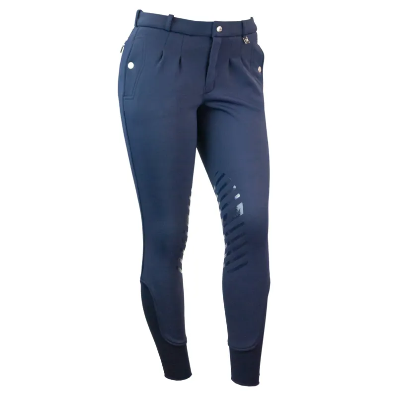 Mark Todd Winter Performance Knee Grip Mens Breeches - Navy