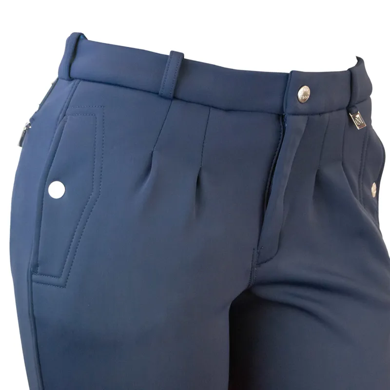 Mark Todd Winter Performance Knee Grip Mens Breeches - Navy-2