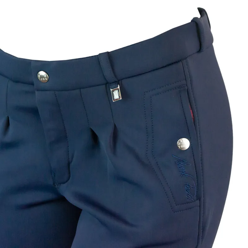 Mark Todd Winter Performance Knee Grip Mens Breeches - Navy-3