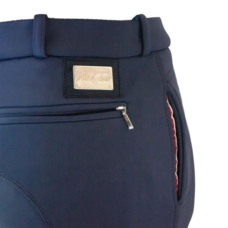 Mark Todd Winter Performance Knee Grip Mens Breeches - Navy-5