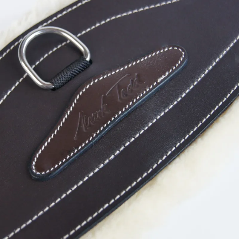 Mark Todd Deluxe Synthetic Elasticated Girth with Sheepskin - Brown-1