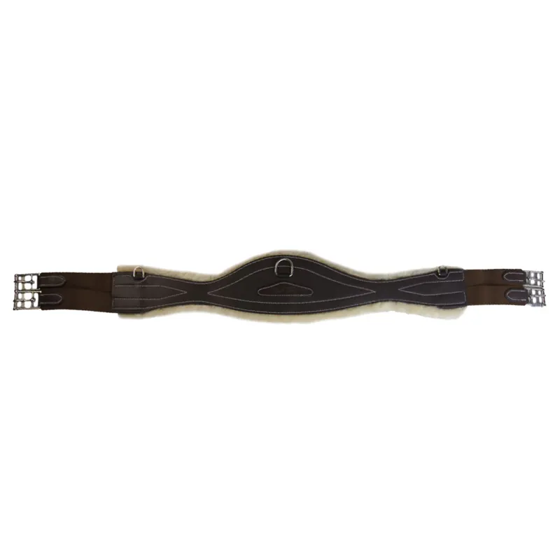 Mark Todd Deluxe Synthetic Elasticated Girth with Sheepskin - Brown
