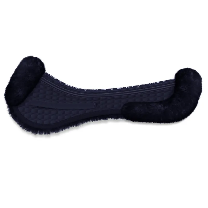 Mattes CORRECTION Show Jumping Front and Rear Trim Half Pad - Navy