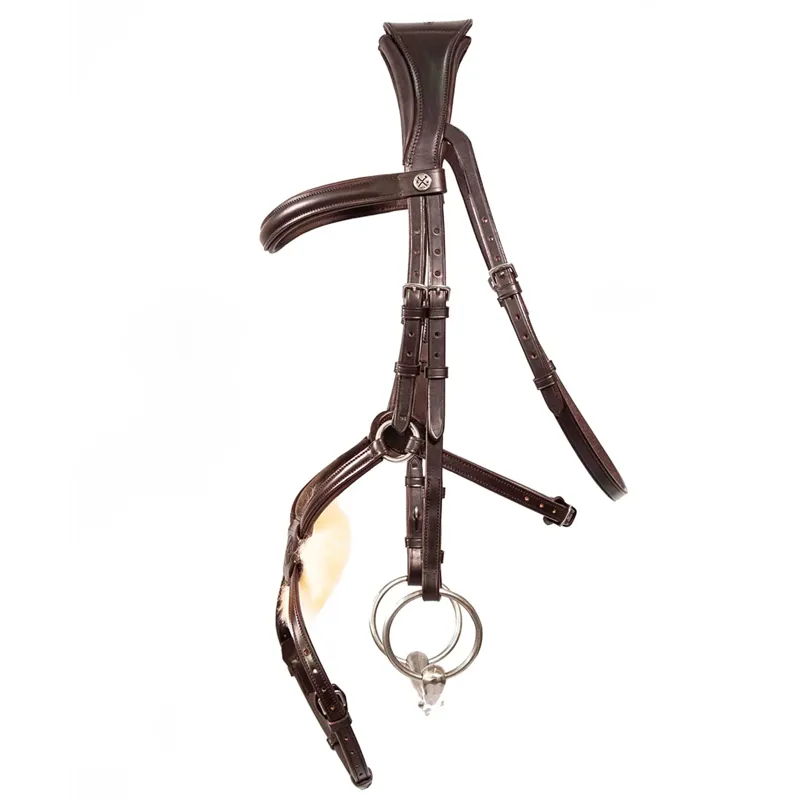 Henry James Mexican Grackle Bridle - Havana Brown-2