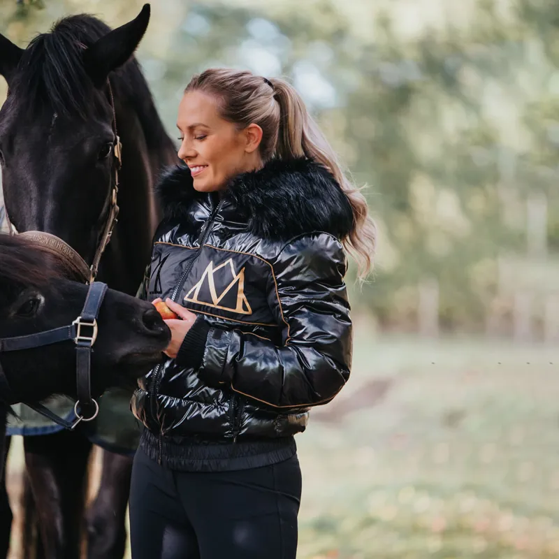 Mountain Horse Diamond Ladies Quilted Jacket - Black - X-Small-7