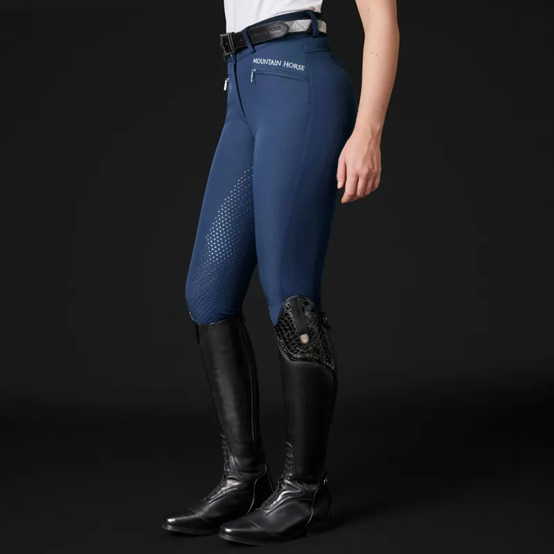 Mountain Horse Diana Full Grip Womens Breeches - Navy-4