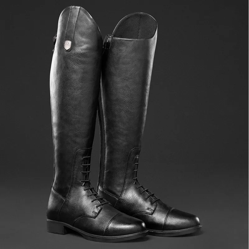 Mountain Horse Veganza Young Junior Tall Riding Boots - Black-1