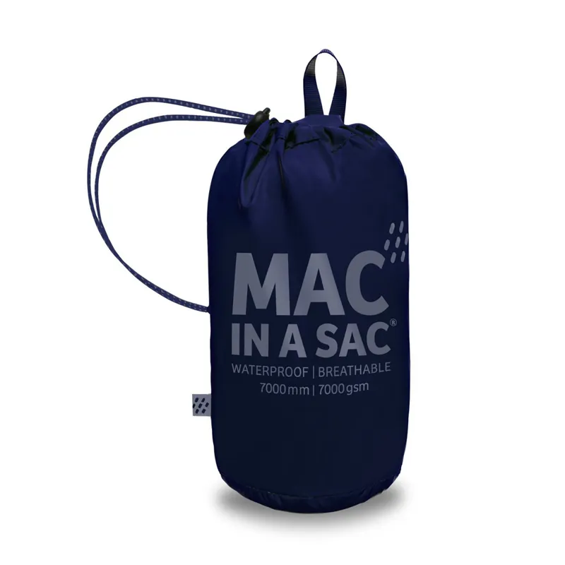 Mac in a Sac Origin Unisex Packaway Waterproof Jacket - Navy-2