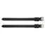 Rambo Micklem Bit Straps - Black/Silver