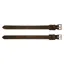 Rambo Micklem Bit Straps - Brown/Silver