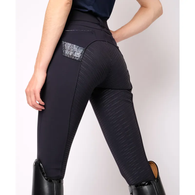 Montar Lislot Full Grip Ladies Breeches - Navy - UK14-2