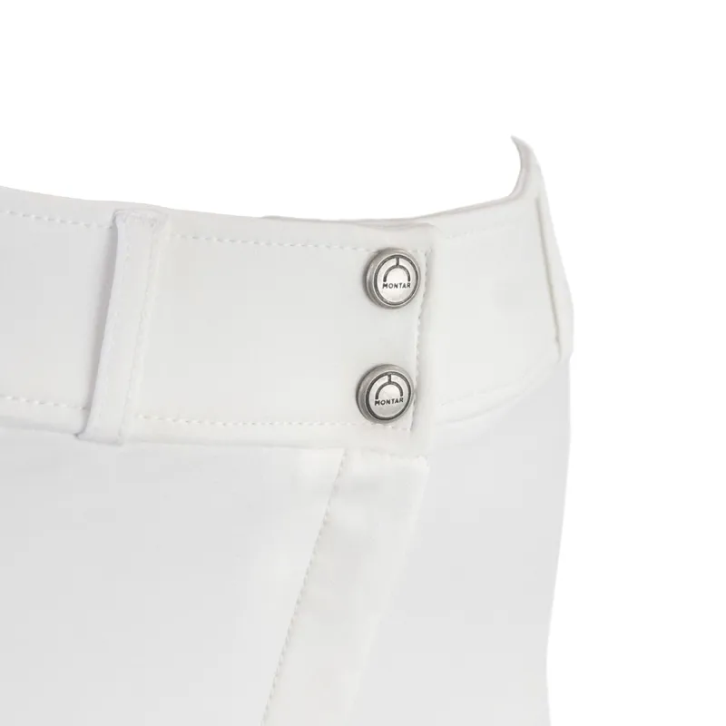 Montar Briella Full Grip Ladies Competition Breeches - White-4