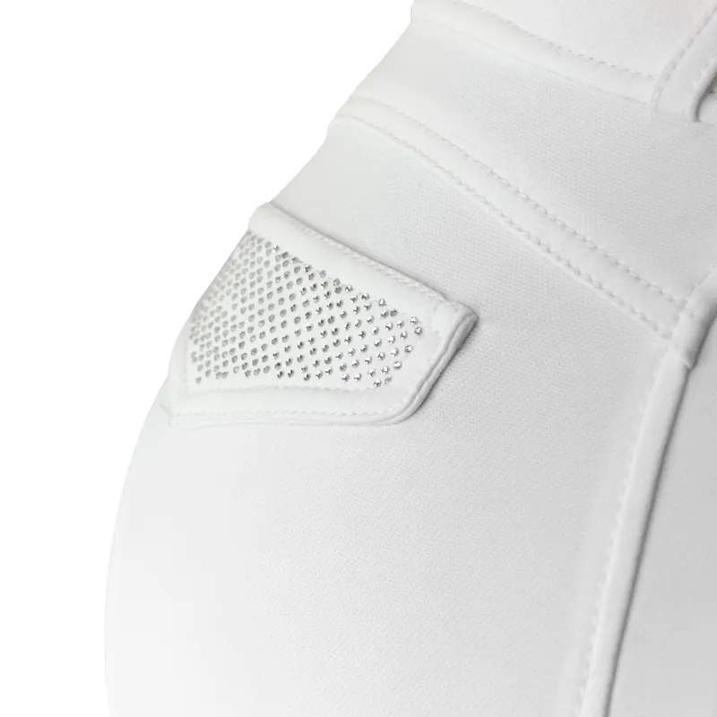 Montar Briella Full Grip Ladies Competition Breeches - White-3