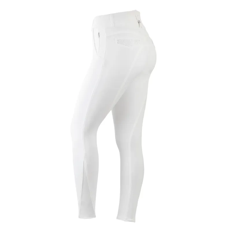 Montar Briella Full Grip Ladies Competition Breeches - White-1
